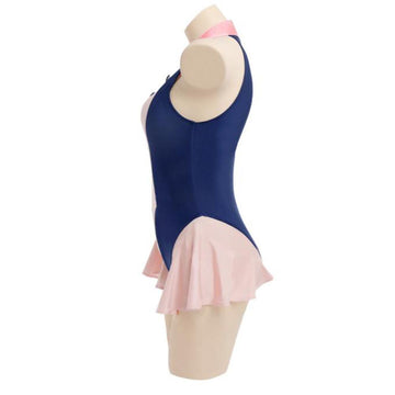 My Hero Academia Ochaco Uraraka Traje de baño de playa de corte alto cremallera en la espalda Femenino